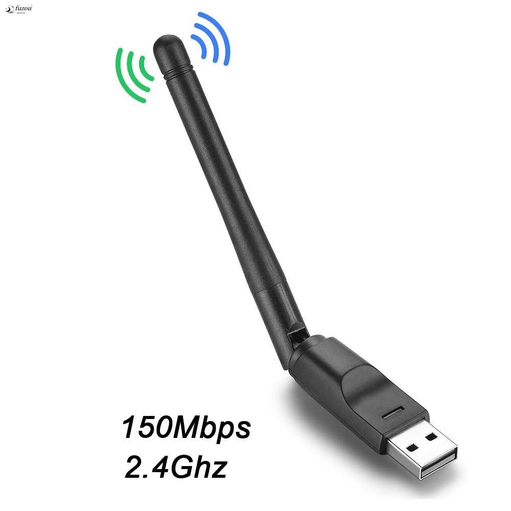 Thẻ mạng FUJIOU 150Mbps MT7601, Bộ chuyển đổi Wifi USB 2.4GHz 150Mbps, Chơi và chạy Bộ thu Wifi Dong