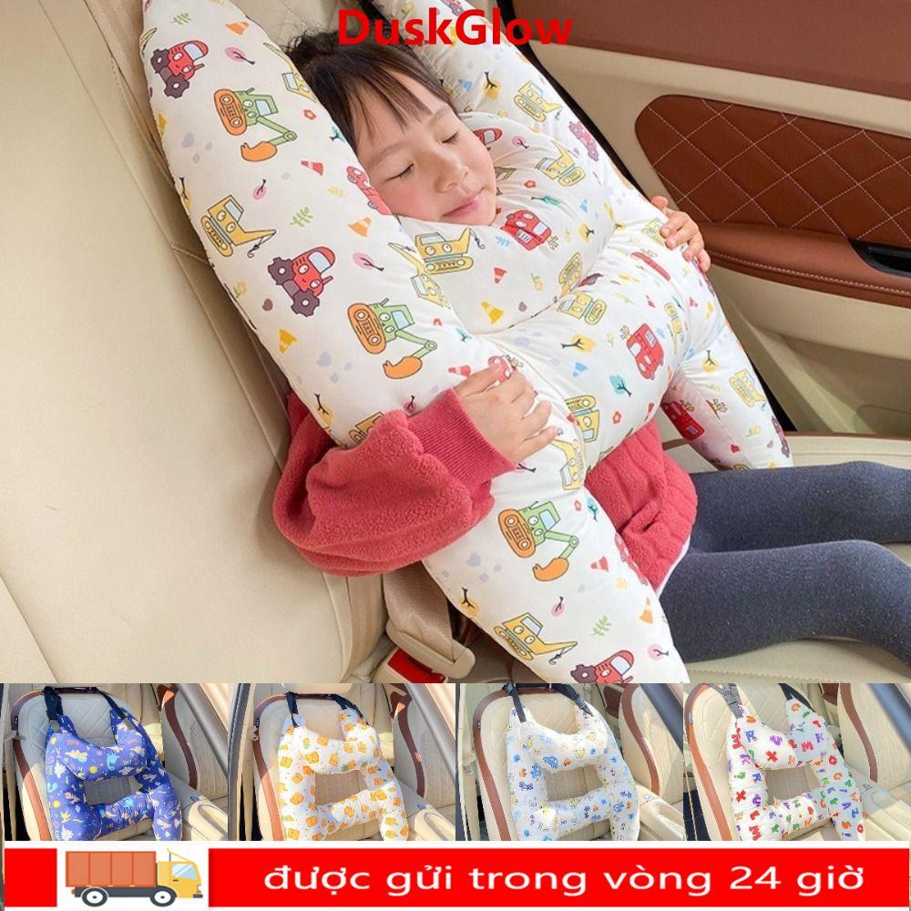 Gối cổ DUSKGLOW, Gối ngồi ô tô siêu mềm an toàn, Hoạt hình H-Shape Restful Naps Đầu ngủ Hỗ trợ trẻ e