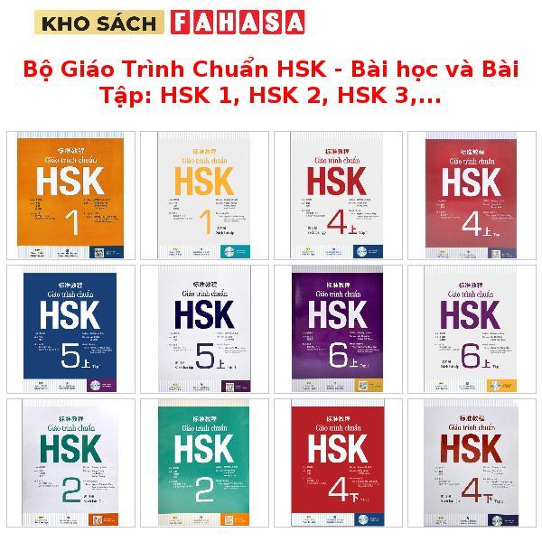 Sách - Bộ Giáo Trình Chuẩn HSK - Bài học và Bài Tập: HSK 1, HSK 2, HSK 3,...