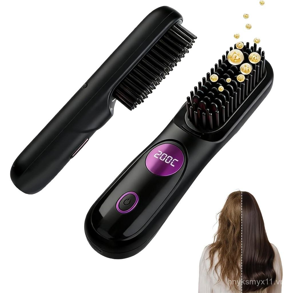 Go Brush Pro, 2026 Nâng cấp Go Brush Pro, Bàn chải duỗi di động dành cho du lịch, Máy duỗi tóc làm n
