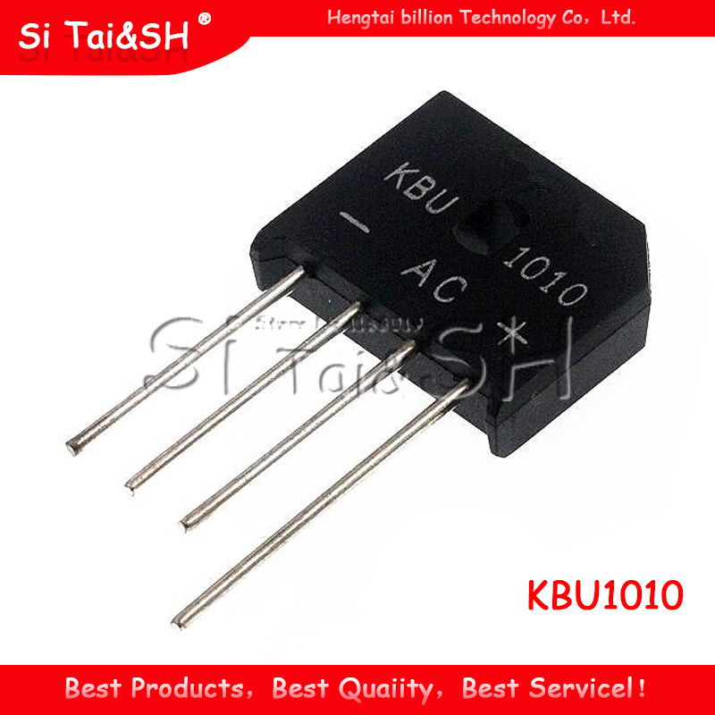 IC chỉnh lưu cầu ống Diode 5 KBU1010 KBU-1010 10A 1000V
