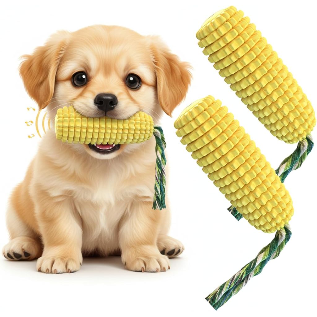 2 Gói Đồ chơi nhai cho chó ngô cho đồ chơi cho chó nhỏ & đồ chơi cho chó con – Đồ chơi cho chó bền đ