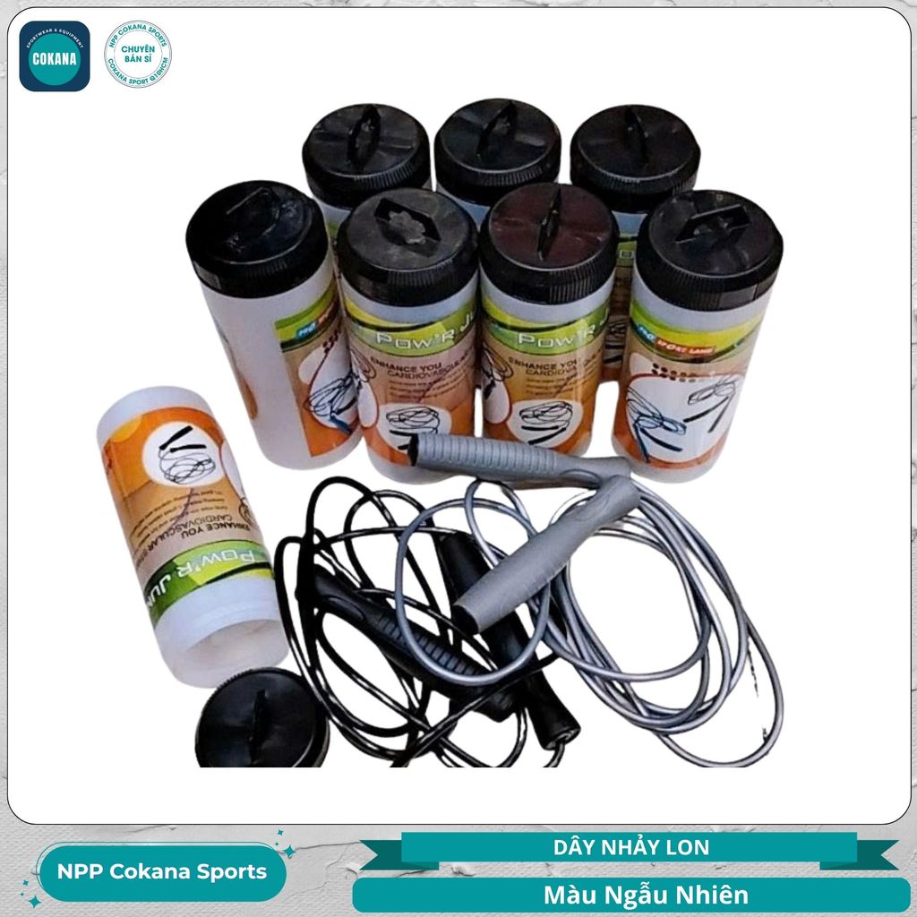 Dây nhảy tập thể lực Pro Sport Land - Dây nhảy có lon đựng cao cấp Sport Land  3.2m