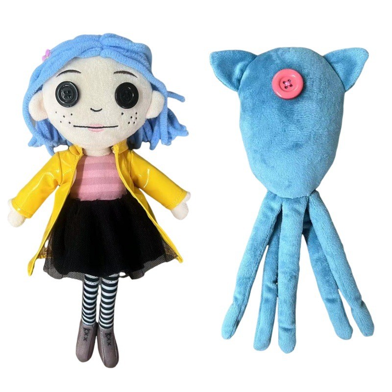 Coraline Mực Sang Trọng Đồ Chơi Ma Mẹ Bạch Tuộc Búp Bê Nhồi Bông Coraline Anime Ngoại Vi