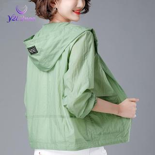 Jacket nữ chống nắng dài tay có mũ trùm đầu, thoáng khí cho áo mỏng
