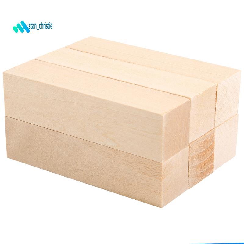 6 Chiếc Basswood Khắc Khối Gỗ Cho Người Mới Bắt Đầu Khắc Sở Thích Bộ DIY Khắc Gỗ