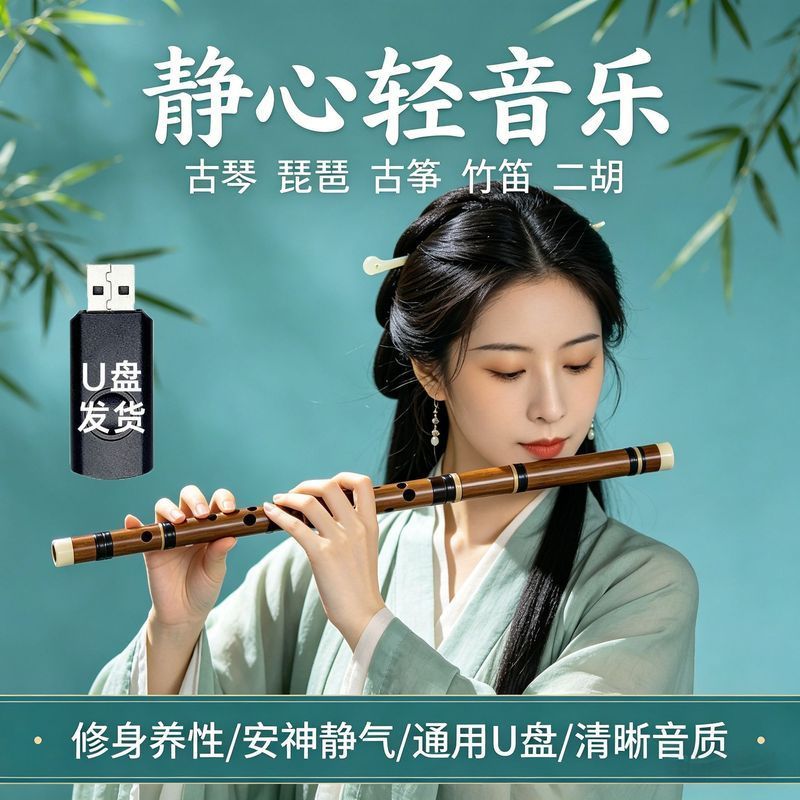 Âm nhạc Trung Quốc năm tông màu Master Âm nhạc nguyên chất Chất lượng cao Đĩa Flash chất lượng cao G
