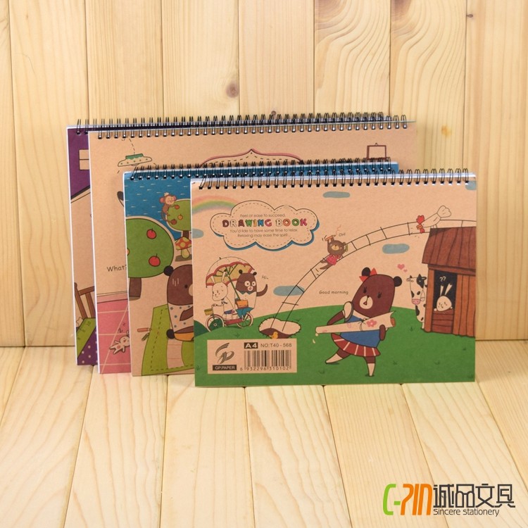 A4 Sketchbook Coil 8K Sketchbook A3 Sách Vẽ Sáng Tạo Vẽ Tay Dày Sketchbook Trẻ Em Trống Vẽ Sách Miễn