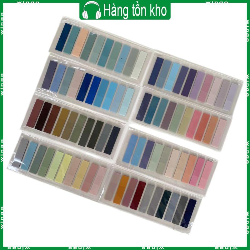 WIN 80 Màu Có Thể Viết Được Tab Dính Màu Bút Đánh Dấu Trang Trong Suốt Dính-Notes Tab