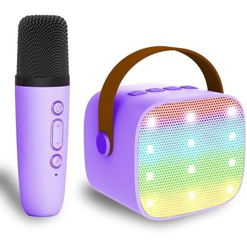 Mini Karaoke Machine for Kids & Adult, 4-12 Years Old Girls Christmas Birthday Gift, Karaoke Toys Gi