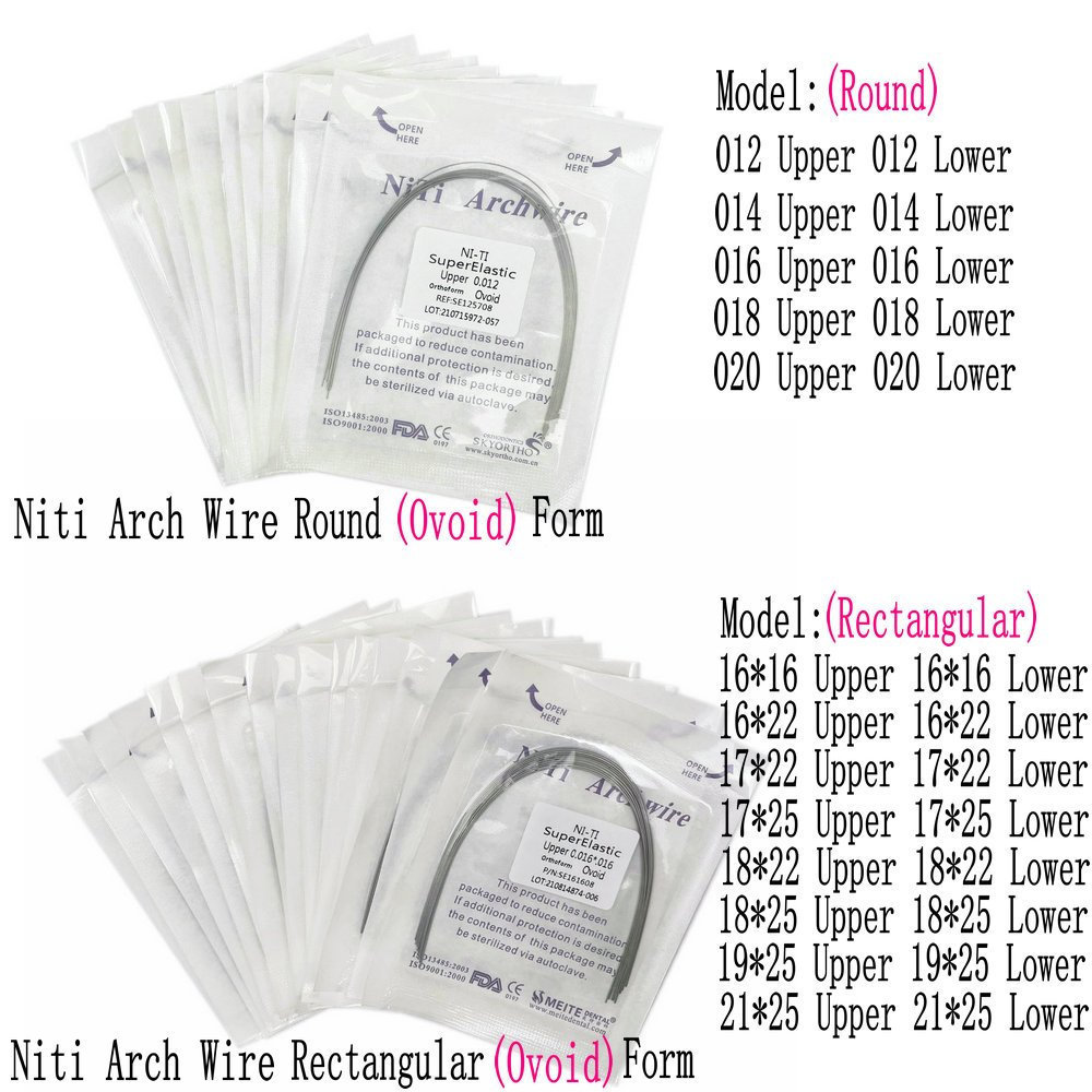 Dây răng chỉnh nha Niti Ovoid Arch