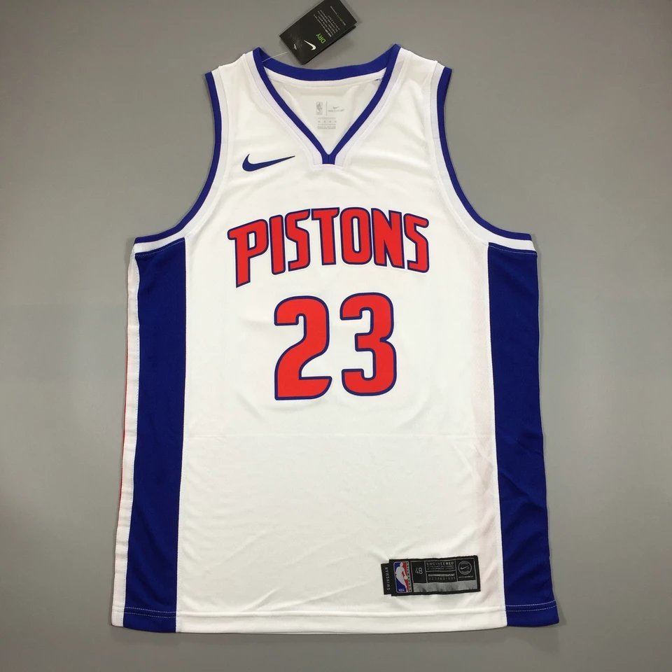 17-18 Piston NBA mùa giải mới Số. 23 Blake-Griffin Jersey Blake Griffin Phiên bản quạt ép nóng Đồng 
