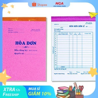 [MUA SỈ GIẢM 10%] Phiếu hóa đơn dày (Đặc Biệt) (98 tờ/cuốn)