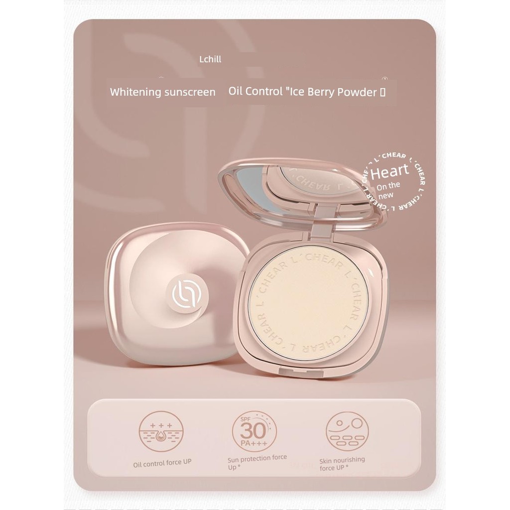 phấn phủ nén phấn bắt sáng LCHEAR Oil Control SPF30 Makeup Setting Kem chống nắng ép bột