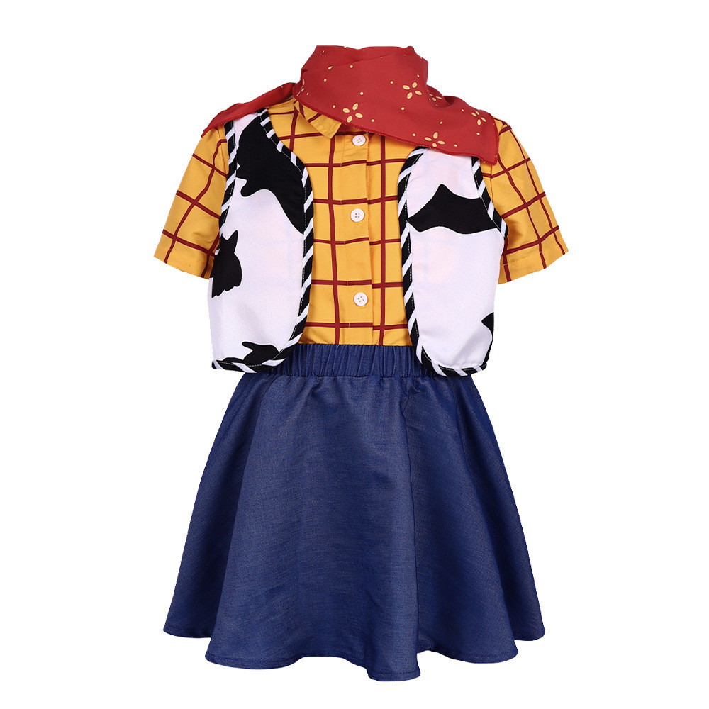 C Câu chuyện đồ chơi Cowboy Woody Girl cosplay Trang phục nhân vật Halloween Biểu diễn sân khấu