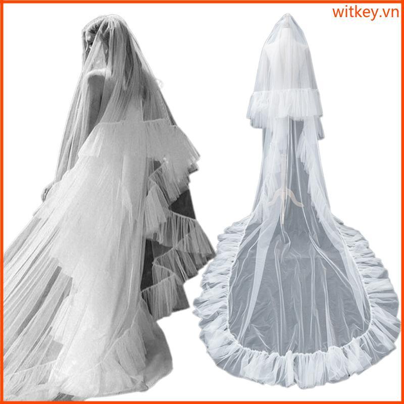 WIT Bridal Veil Bachelorette Party Flocing Tulle Bride To Be Bridal Tắm