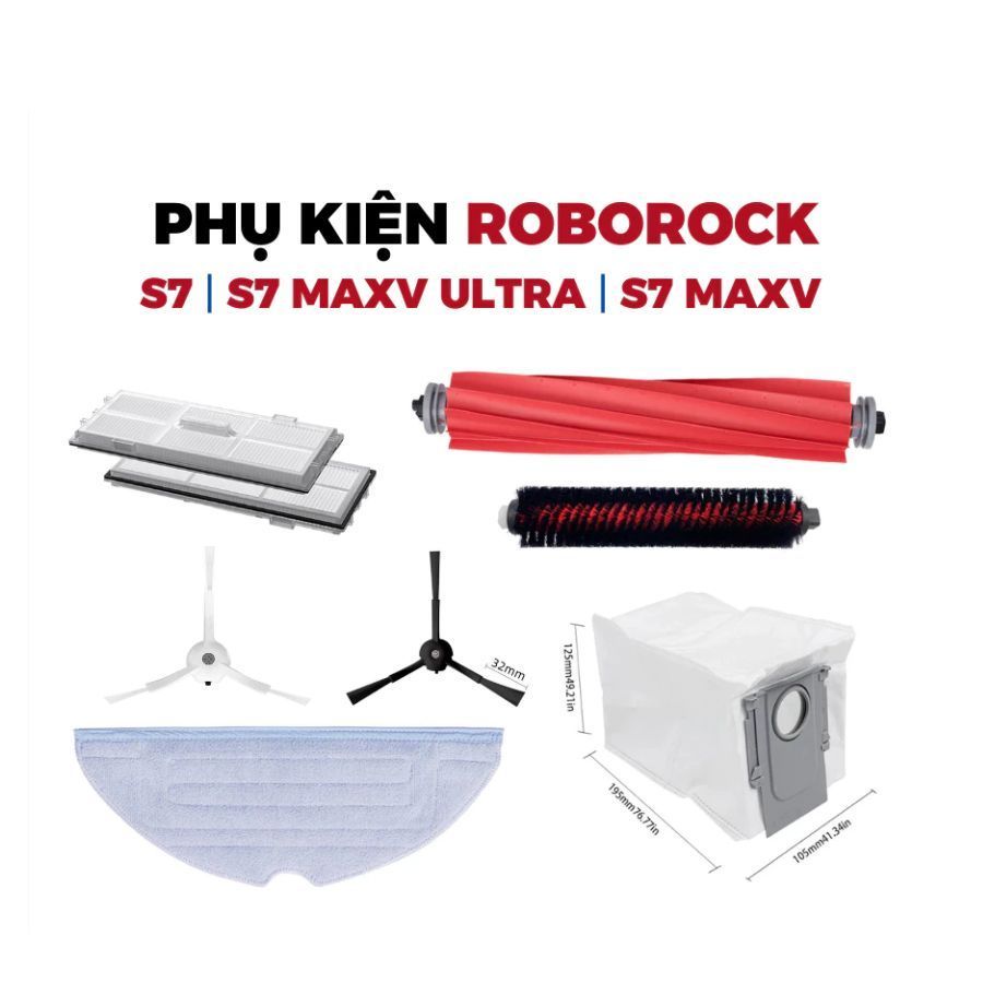 Phụ kiện Robot hút bụi Roborock S7 S7 MaxV S7 MaxV Ultra G10 G10S G10S Pro G10S Pure G10S Plus