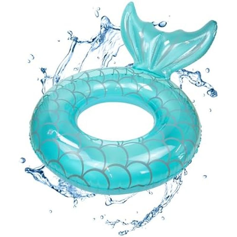 latable Adult Pool Float - Mermaid Tail Swimming Tubes, Water Rafts for Beach, Lake, Tanning - Fun F