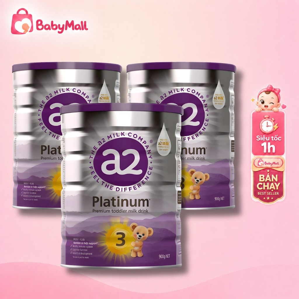 Sữa A2 Platinum Úc 900g – Đạm A2 Mát, Dễ Tiêu, Dành Cho Bé Số 1 2 3 4