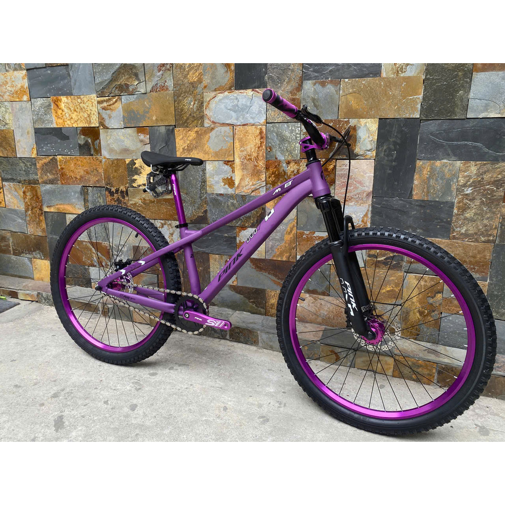 Xe Đạp MTB Dirt Jump PINK DS200 Khung Thép Bánh 26 inchs