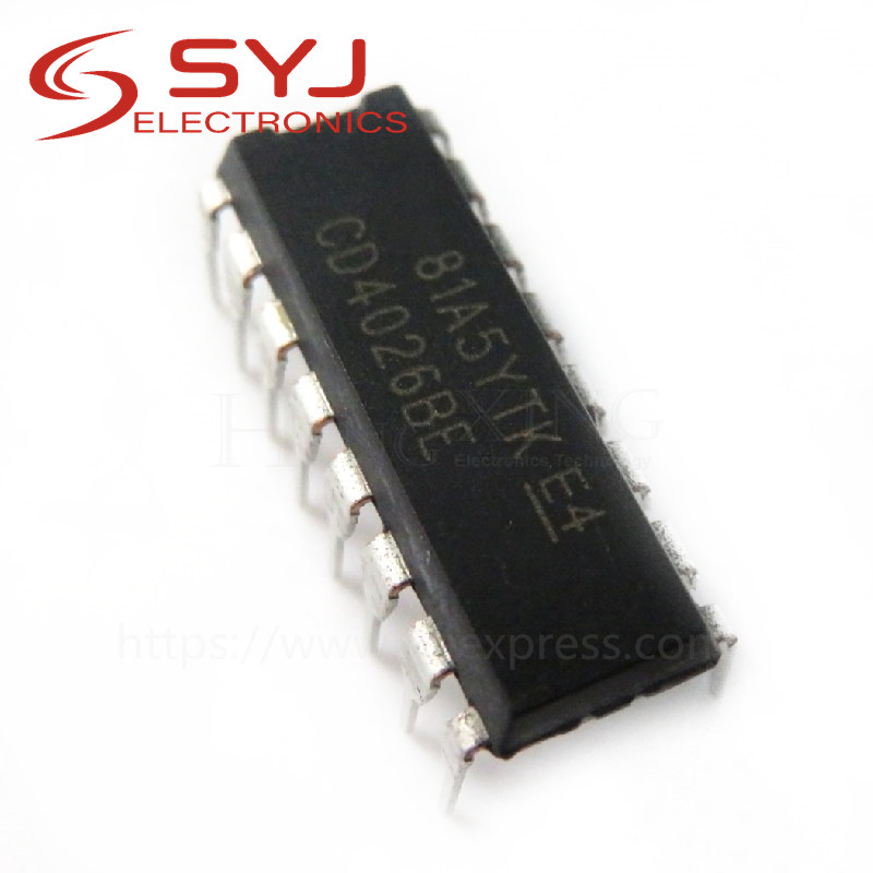 10 Cái / lốc CD4026BE CD4026 DIP-16 Còn Hàng