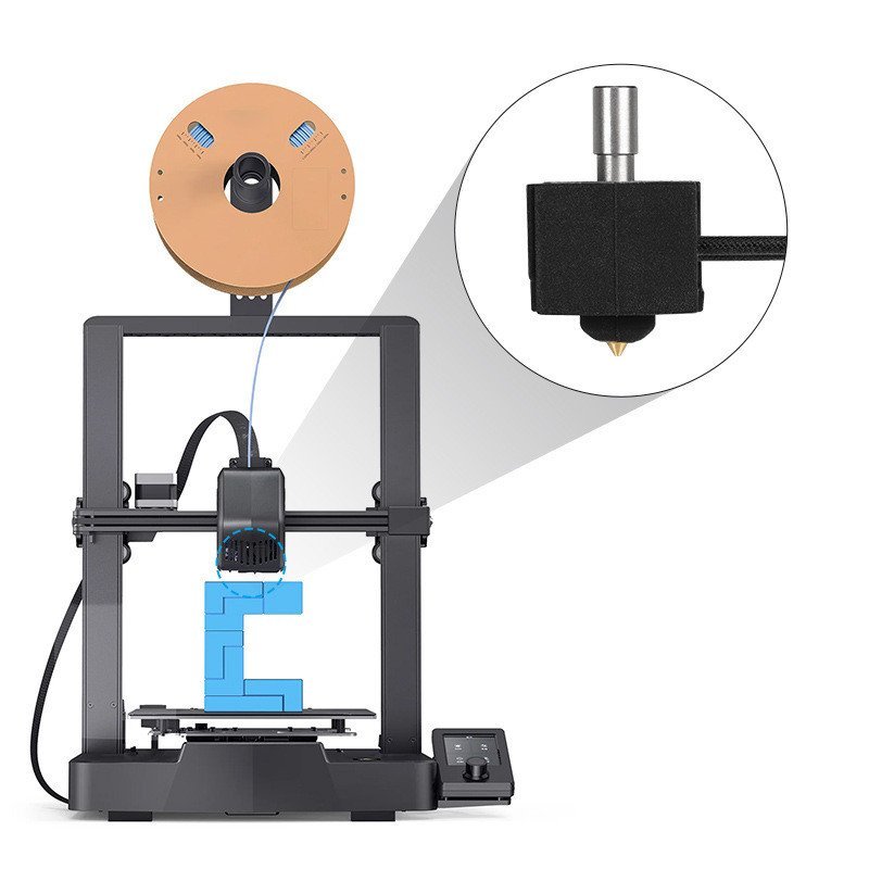 Phụ Kiện Máy In 3D Ender-3V3 SE Đầu In Đồng Vòi Phun Đùn Bộ Hot End UXEX