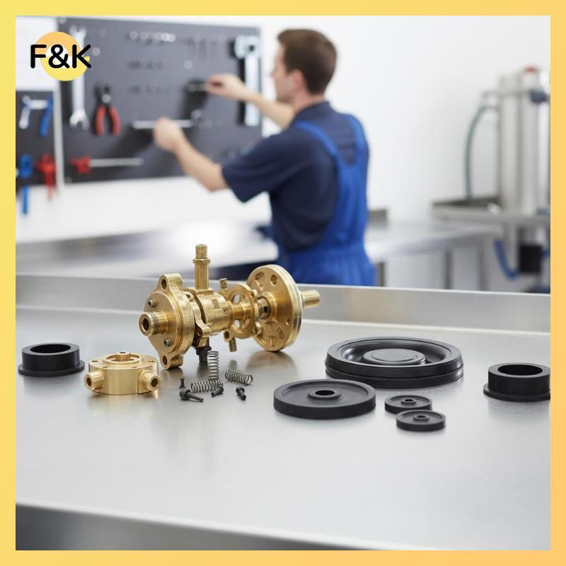 F & K 4 Bộ Dịch Vụ Màng Pulsator Cho Máy Hút Chân Không Sữa Bò L90 / L02 / L80 AIR / L02 AIR / L02 A
