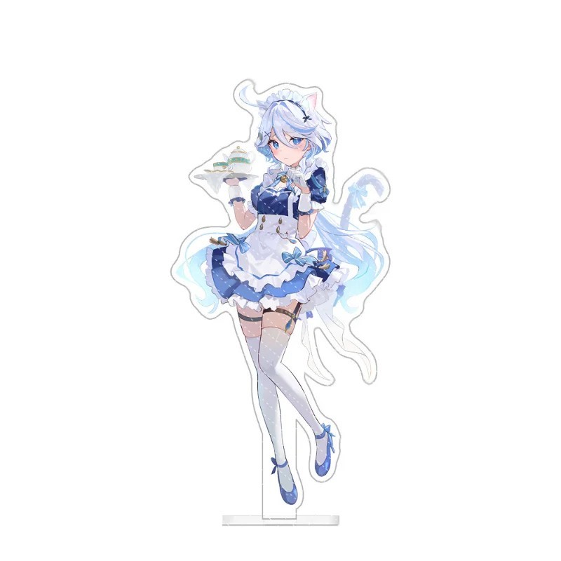 Standee Genshin Impact Furina Nahida Clorinde mẫu Hầu Gái Maid mô hình mica acrylic trang trí bàn họ