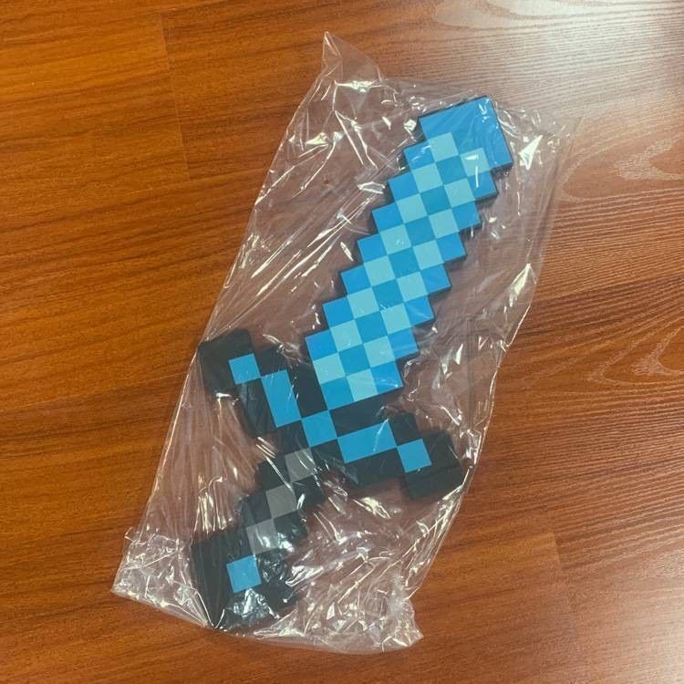 Minecraft Foam Diamond Sword 45cm / 22cm Game Foam Sword One Đồ chơi mô hình 26.4.23