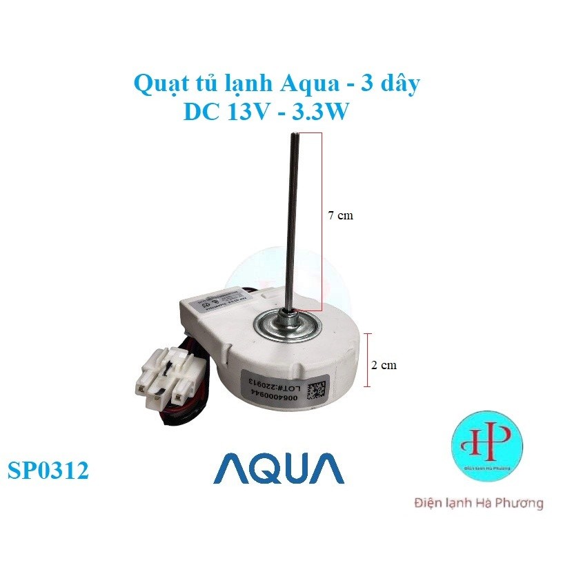 Quạt tủ lạnh Aqua - Quạt sứ tủ lạnh Aqua  - F140