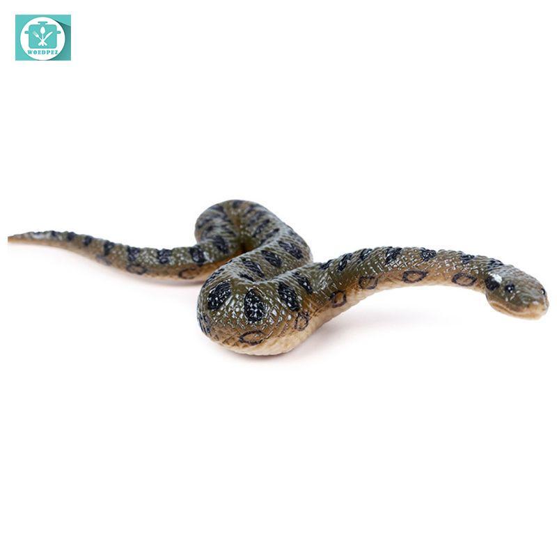Woedpez Thực Tế Rắn Đồ Chơi Mô Hình Bản Sao Cao Su Xanh Anaconda Boys Lừa Yêu Thích