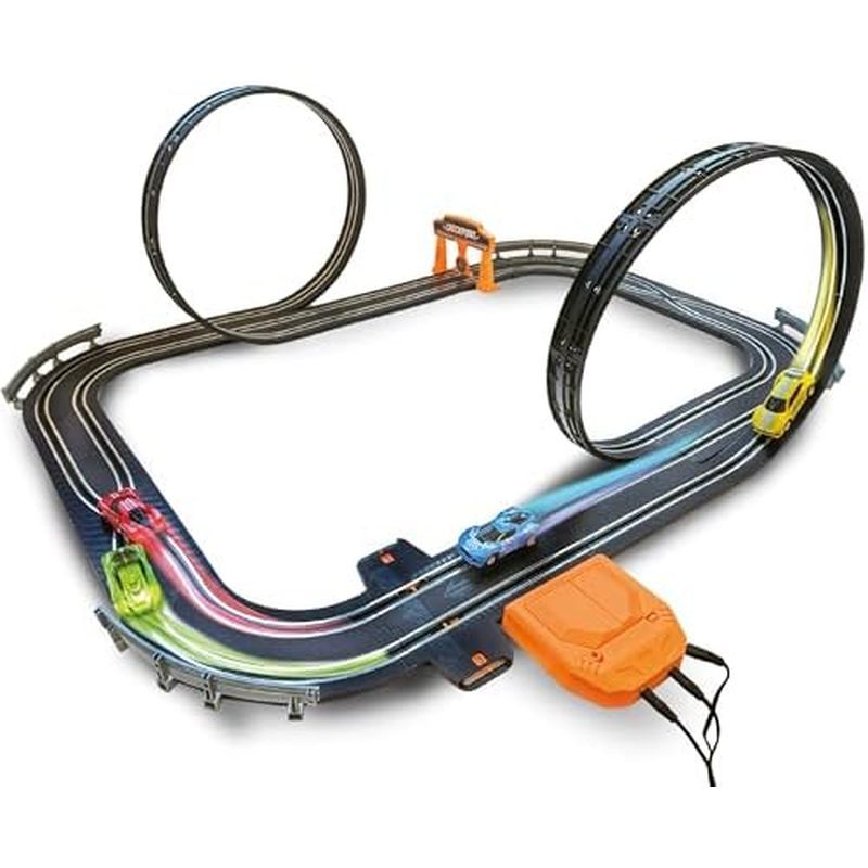 Slot Car Race Track Sets, Race Tracks for Kids Ages 4-8 | 1:64 Scale Cars, Race Car with 4 High Spee