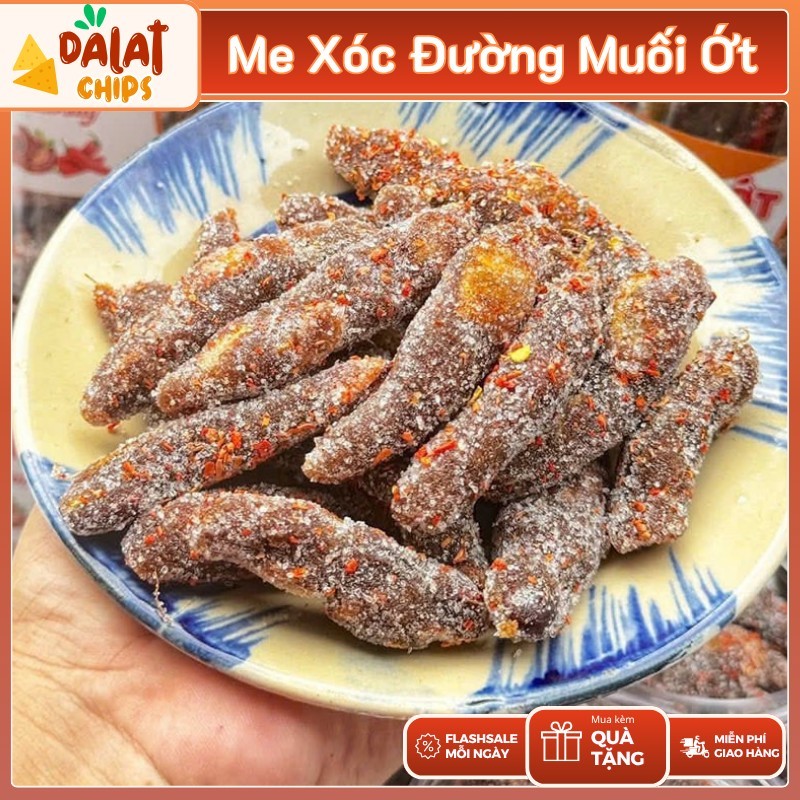 Me Xóc Ớt Chua Cay - Me Chua Sốc Đường Muối Ớt Thịt Dày Siêu Ngon - Ăn Vặt Ngon