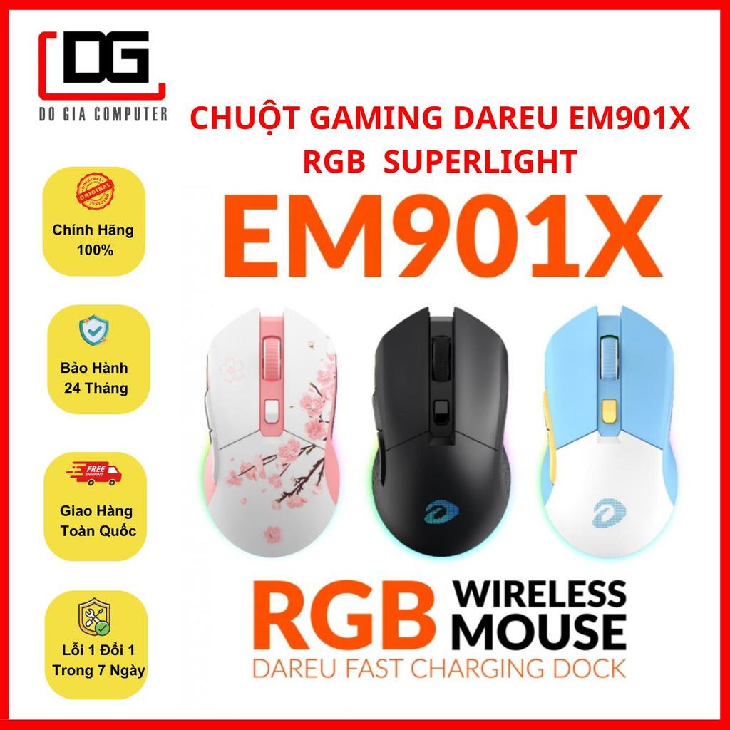 Chuột DareU EM901X RGB SUPERLIGHT, FAST CHARING DOCK, BẢO HÀNH 2 NĂM