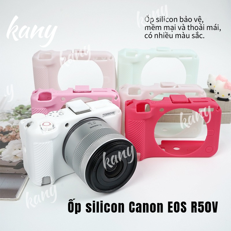 Ốp Lưng Máy Ảnh Silicon TPU Cho Canon R50V Vỏ Máy Ảnh EOS R50V Vỏ Mềm Bảo Vệ Chống Trơn Trượt Phụ Ki