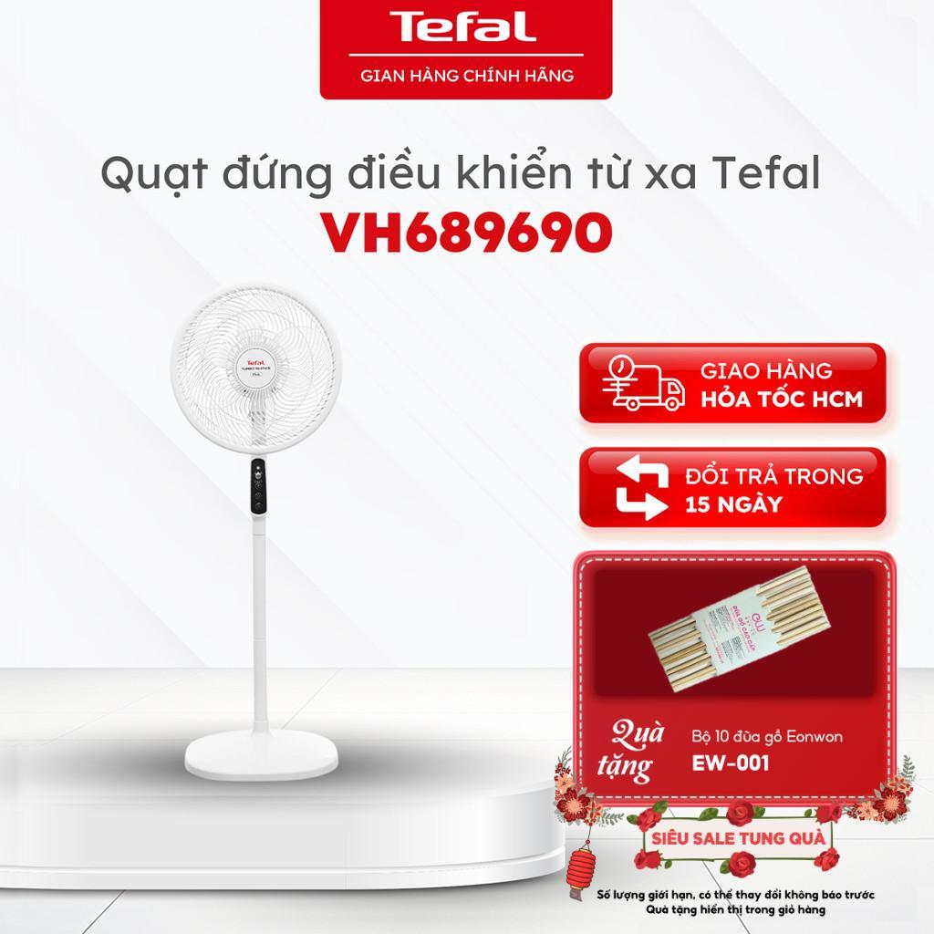Quạt đứng Tefal Turbo Silence Plus VH689690, 6 cánh, 80W, có điều khiển từ xa| Bảo hành 24 tháng