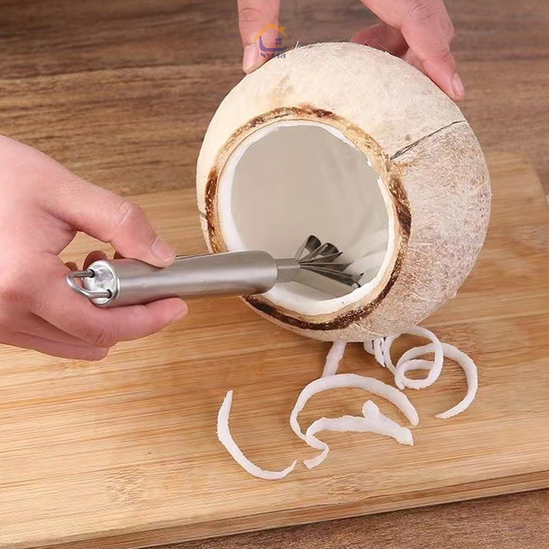 Dụng cụ nạo dừa sợi, đánh vảy cá bằng inox chống han gỉ /Dụng cụ xúc cùi dừa/máy bào cùi dừa bằng th