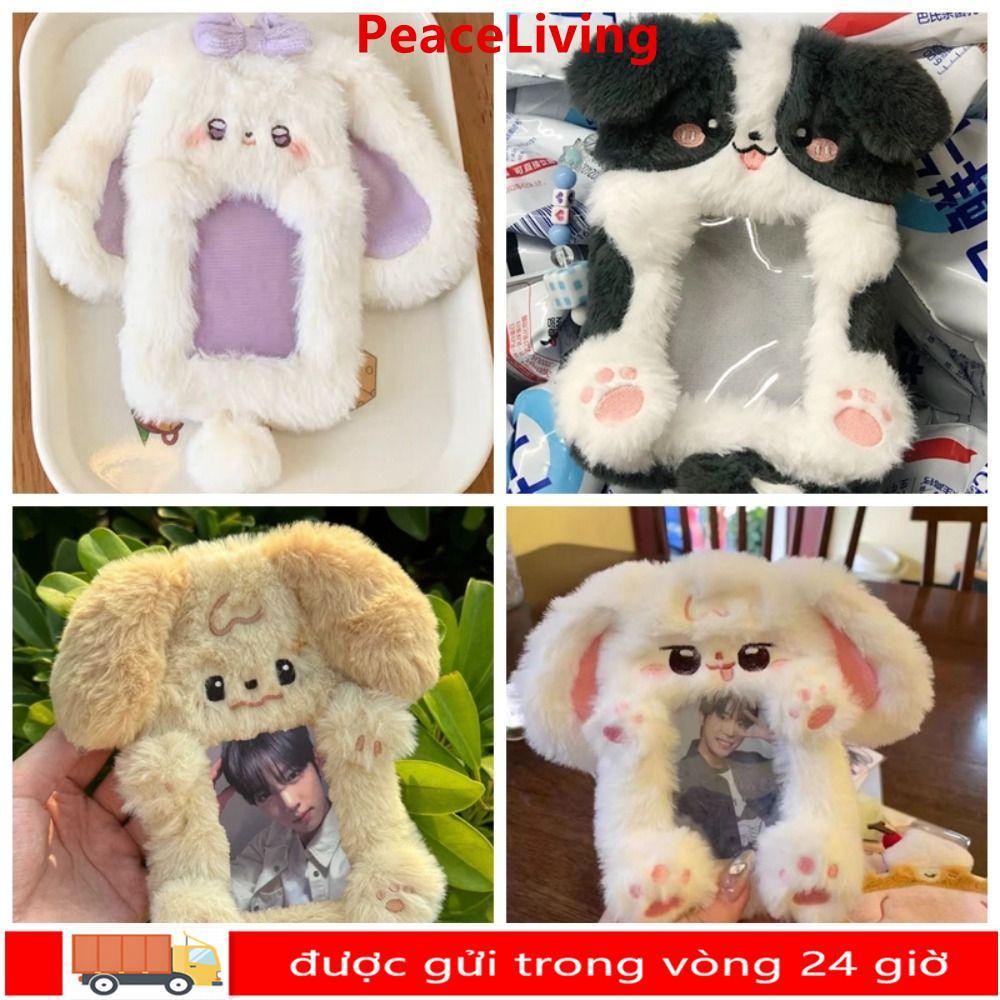 PEACELIVING Photocard, Sang Trọng Tai Thỏ / Border Collie Photo Card Holder, Hoạt Hình Đa Năng Thẻ T
