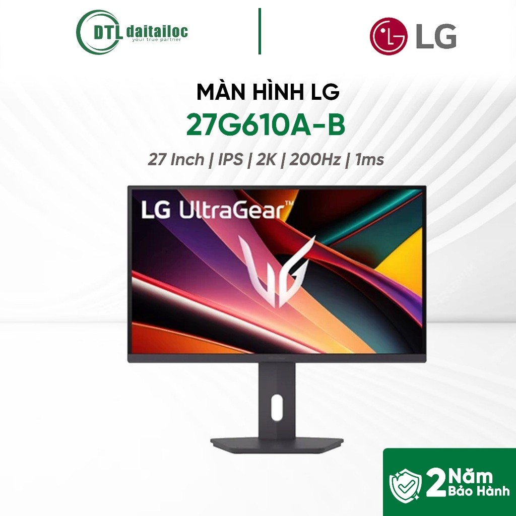 MÀN HÌNH LG 27G610A-B 27 INCH IPS 2K 200HZ 1MS | CHÍNH HÃNG | BẢO HÀNH 24 THÁNG