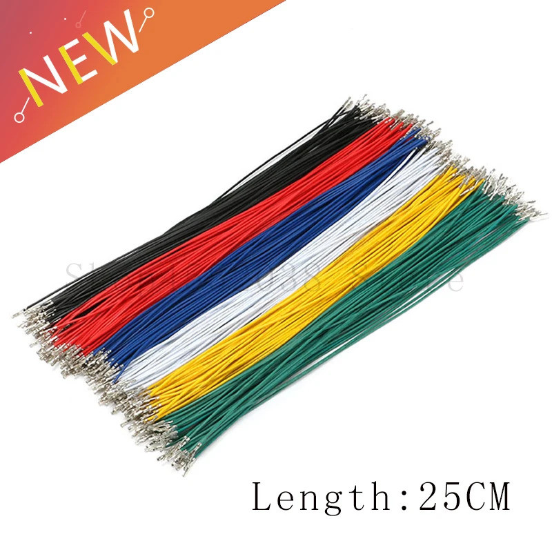 20 Cái / lốc Cáp Dupont Jumper Dây Dupont 25CM Nữ Sang Nữ Nhảy Dây 24AWG Hai Đầu Lò Xo Dupont Cáp DI