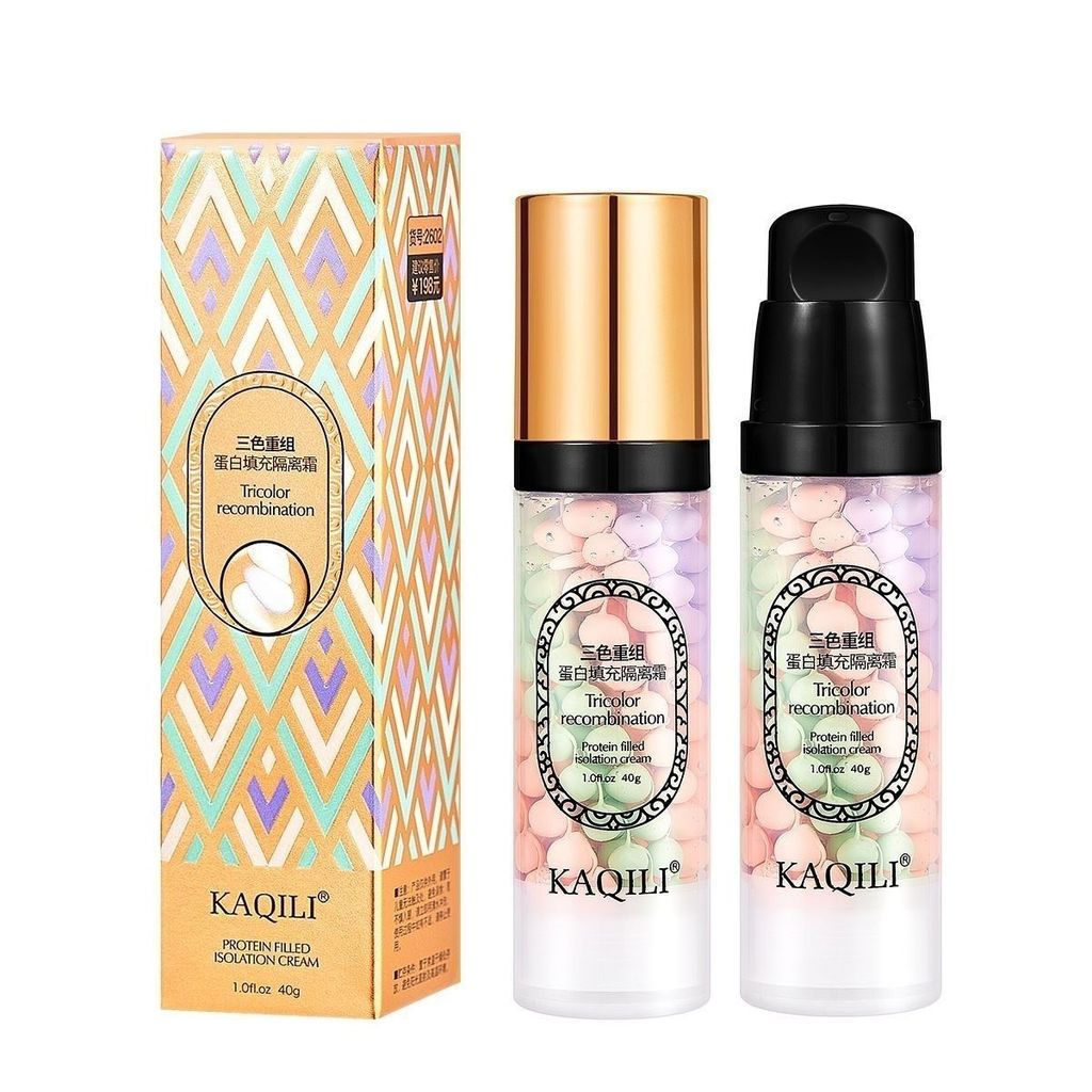 New Product#Kaqili Tri-Color Reconstructive Protein Filler Isolation Cream12Y