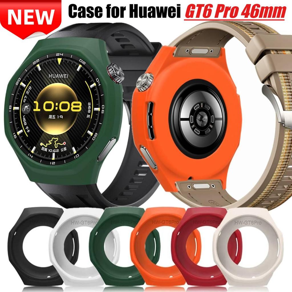 Ốp Lưng Silicon Vỏ Bảo Vệ Ốp Lưng Cho Huawei Watch GT6 Pro 46 Mm Nhiều Màu Sắc Bảo Vệ Màn Hình Cho H