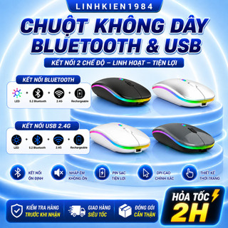 Chuột bluetooth không dây máy tính sạc type c yindiao a2 có thể sạc lại click không gây tiếng ồn