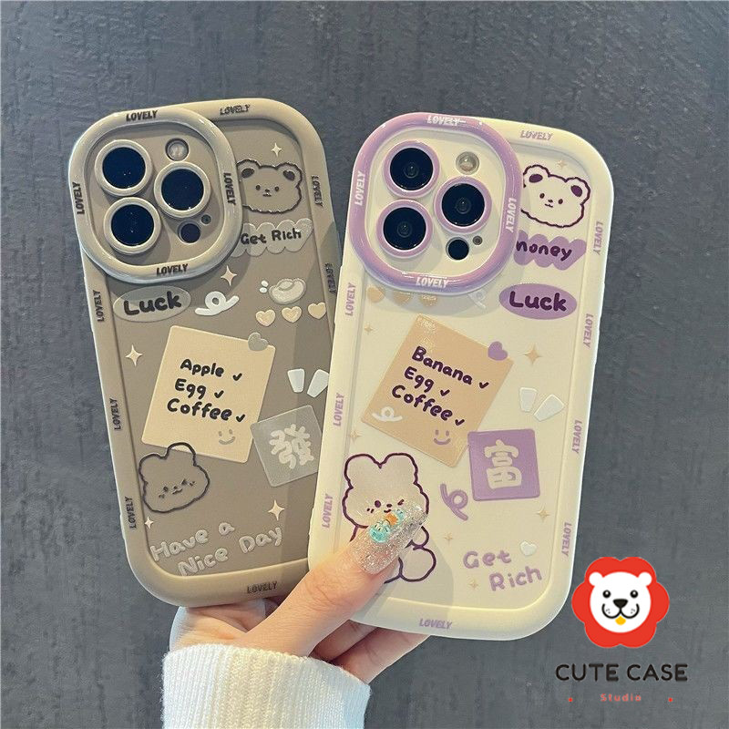 Đối với iPhone 16 15 14 13 12Pro Max 11 XR XS Max 7 8 Plus Bunny Case Đối với iPhone 16 Pro 16 Plus 