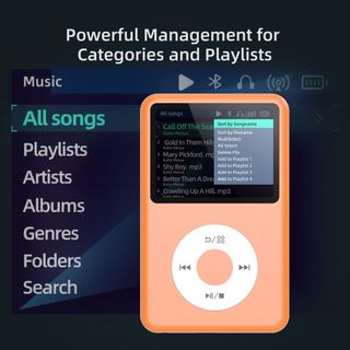 Mẫu Riêng Y1 Nút Cảm Ứng Cổ Điển Bluetooth Hệ Thống Android MP3 Máy Nghe Nhạc Phiên Bản Bluetooth FWR1
