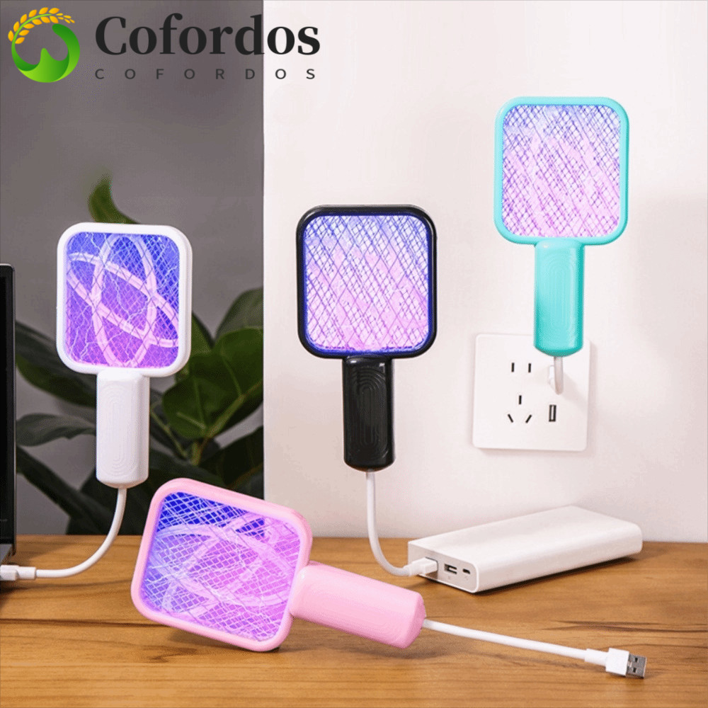 COFORDOS Bẫy muỗi ánh sáng UV, Tay cầm có thể uốn cong Hướng có thể điều chỉnh Bẫy bẫy muỗi USB, Lướ