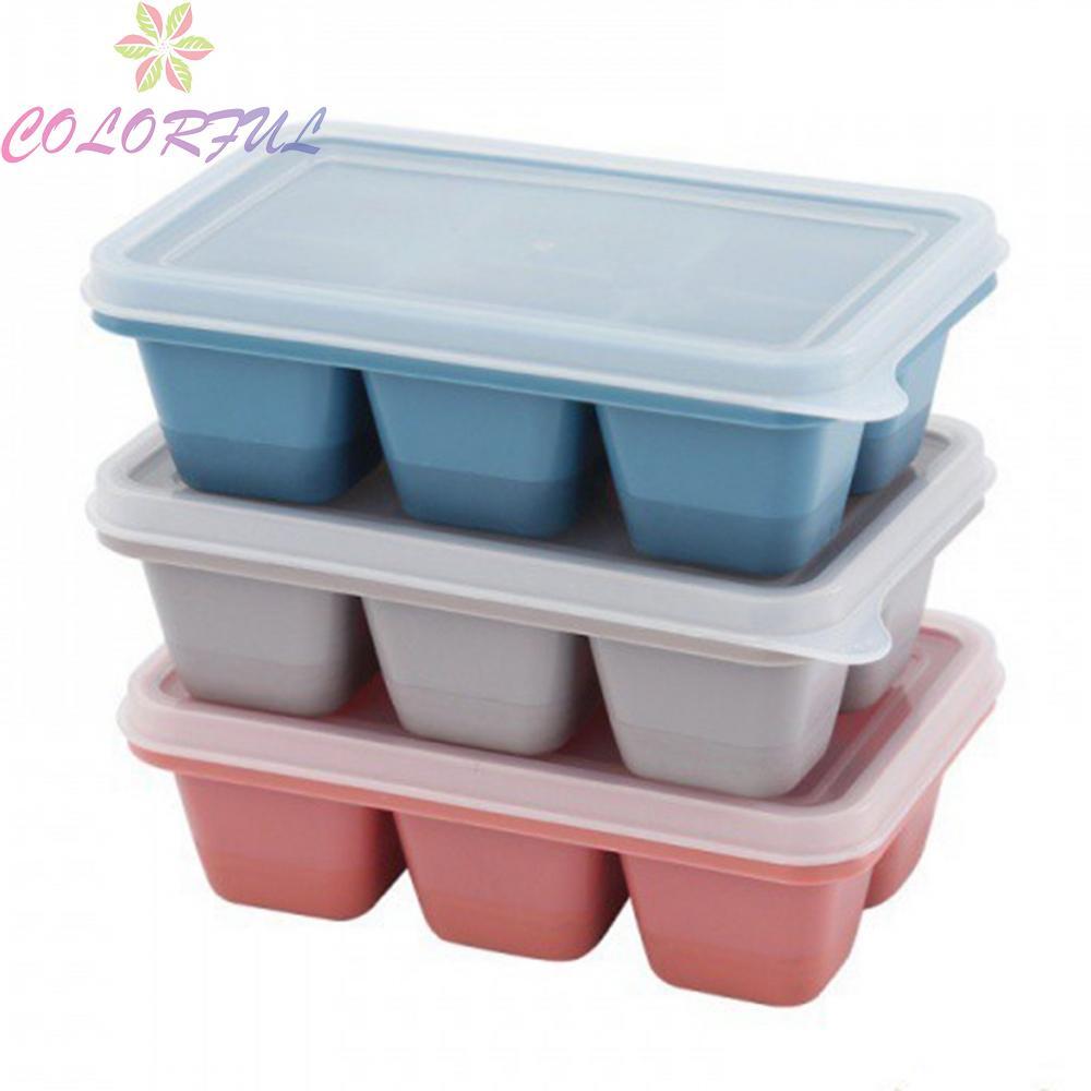 High and Low Temperature 6 Cavity Ice Tray Easy Demoulding Silicone Ice Cube Box