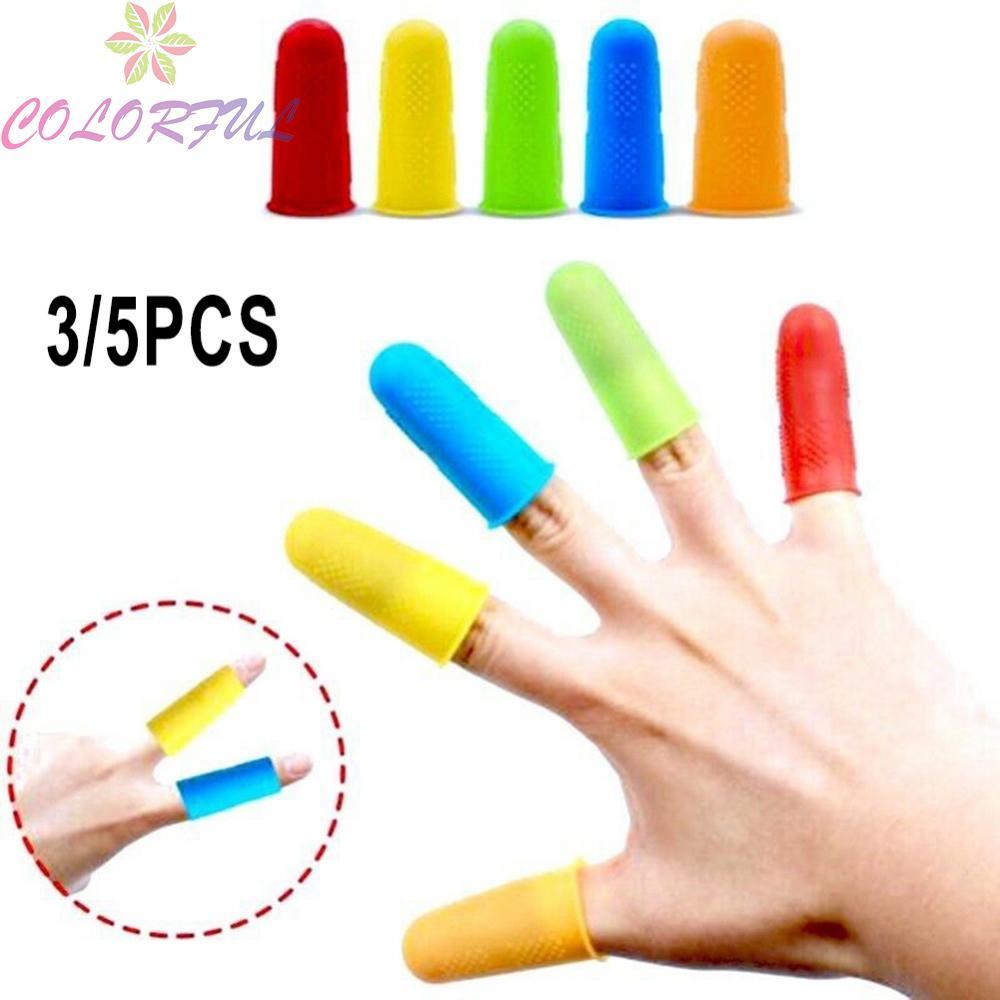 Silicone Finger Protector Sleeve Set Heat Resistant Anti Burn Kitchen Essentials