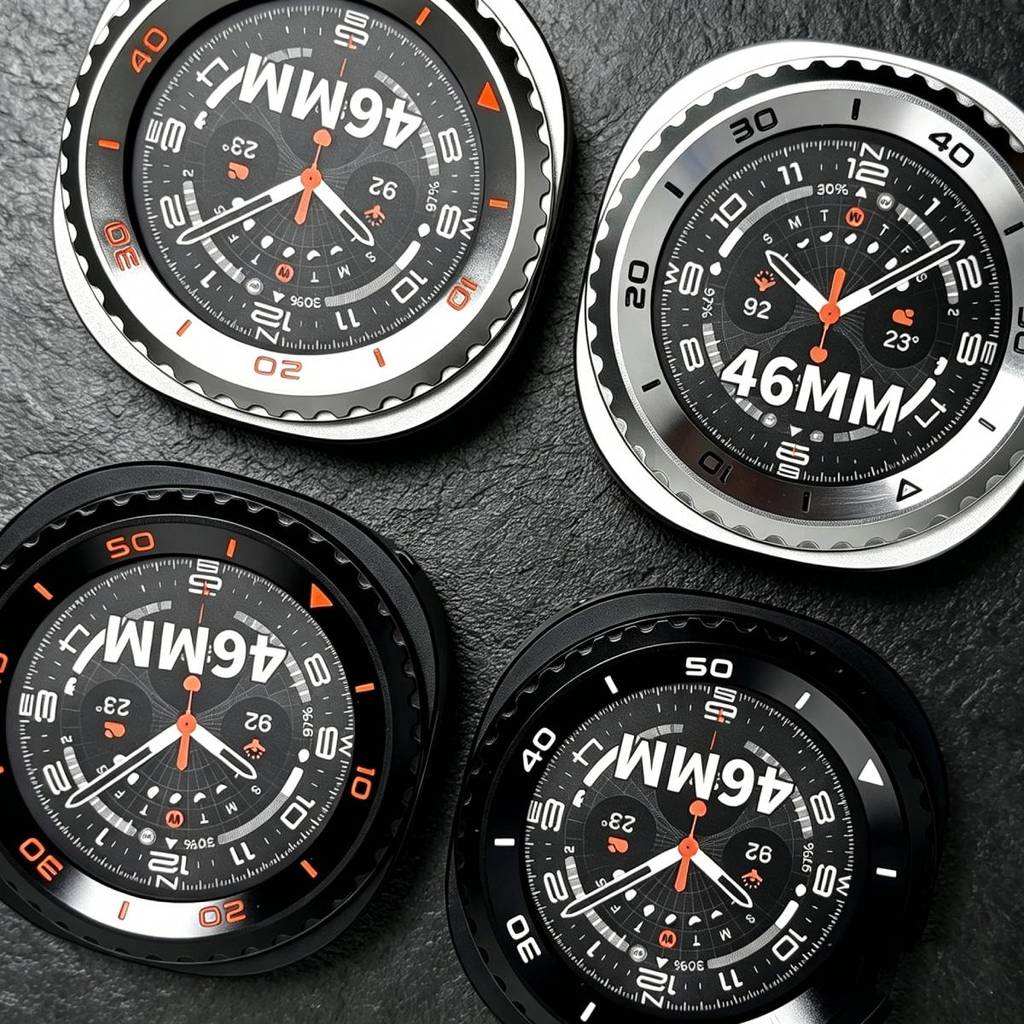 Rỗng ra cho Samsung Galaxy Watch 8 Classic 46mm Vỏ kim loại cản trước cho Galaxy Watch 8 Classic 46m