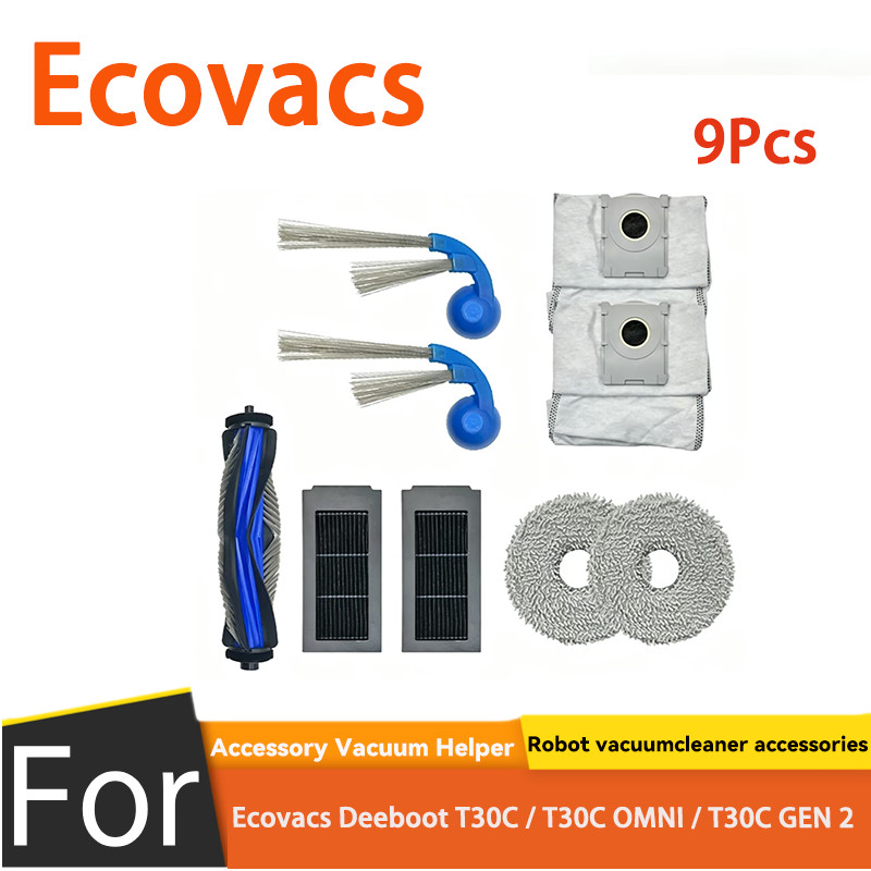 Dành cho phụ tùng thay thế Ecovacs Deeboot T30C / T30C OMNI / T30C GEN 2 (9 CÁI)